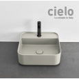 Ceramica CIELO Shui Comfort SHCOLAQF PM - Раковина для ванной комнаты 44*43 см, подвесная - накладна