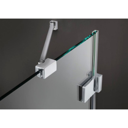 Дверь для душевого уголка Radaway Euphoria KDJ 110x200 профиль хром, стекло прозрачное, петли слева 
