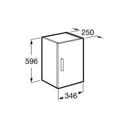 Шкаф для ванной комнаты Roca Debba (ZRU9302711) Венге