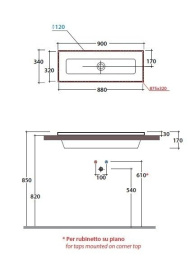 Раковины встраиваемые сверху Раковина встраиваемая Globo Stockholm (FO090.BI) белый