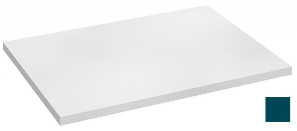 Фото Столешница без выреза под раковину Jacob Delafon Odeon Rive Gauche 70 см, EB2591-S47, цвет сине-зелё