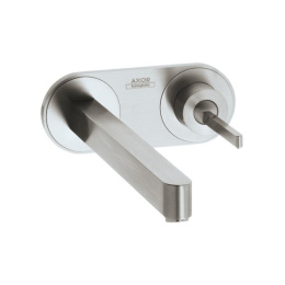 Фото Hansgrohe Axor Steel 35115800 Смеситель для раковины 221 мм (нерж.сталь)