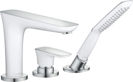 Смеситель на борт ванны Hansgrohe PuraVida (15432400) хром, белый