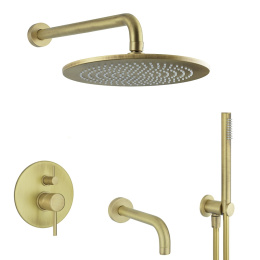 Фото Душевой комплект на 3 потребителя Giulini Futuro бронза матовый  F6513-3-25BROP