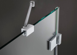 Дверь для душевого уголка Radaway Euphoria KDJ 100x200 профиль хром, стекло прозрачное, петли слева 