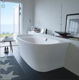 Ванна из минерального литья 190х90 см Duravit Cape Cod 700364000000000, белый