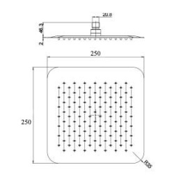 Фото Верхний душ Paini 50CR759UPQ25E хром