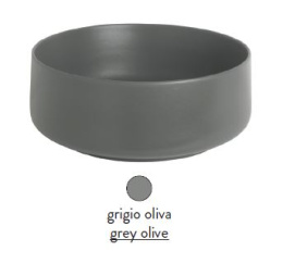 Раковина ArtCeram Cognac COL002 15; 00, накладная, цвет - grigio olive (серая оливка), 48 х 48 х 12,