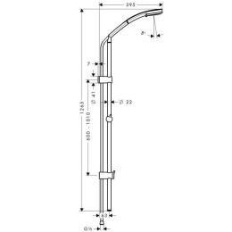 Душевой гарнитур Hansgrohe Croma (27791000) хром