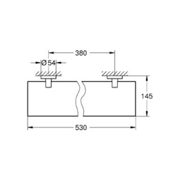 Grohe Essentials 40799001 Полочка стеклянная