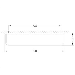 Omnires Darling DA70230NI Вешалка для полотенца 37 см (никель)