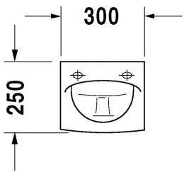 Писсуар Duravit Caro 0836300000, белый