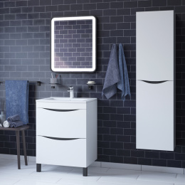 Фото Тумба с раковиной Iddis  Cloud белая,  60 см (CLO60WFi95K)