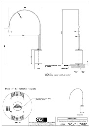 Смеситель для раковины Gessi Goccia (33717#031) хром, белый
