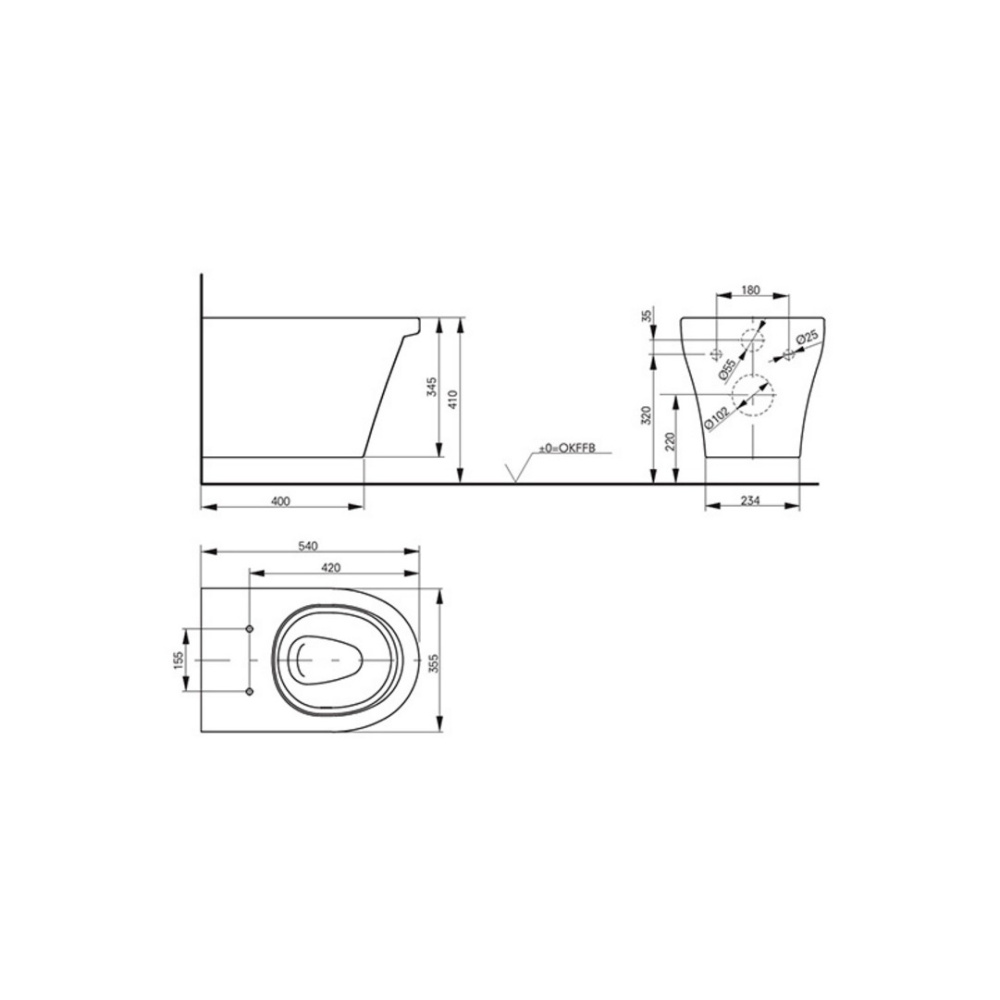 Подвесной унитаз TOTO CF CW132Y+ Washlet TCF6530G