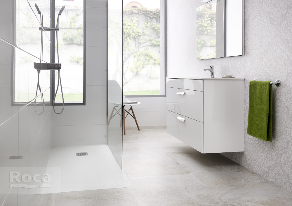 Фото Душевой поддон Roca Terran (AP1014B02BC01100) белый