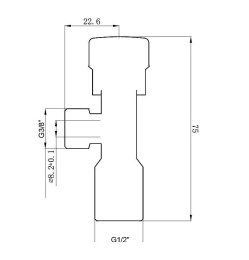 Угловой кран Ideal Standard B7883AA