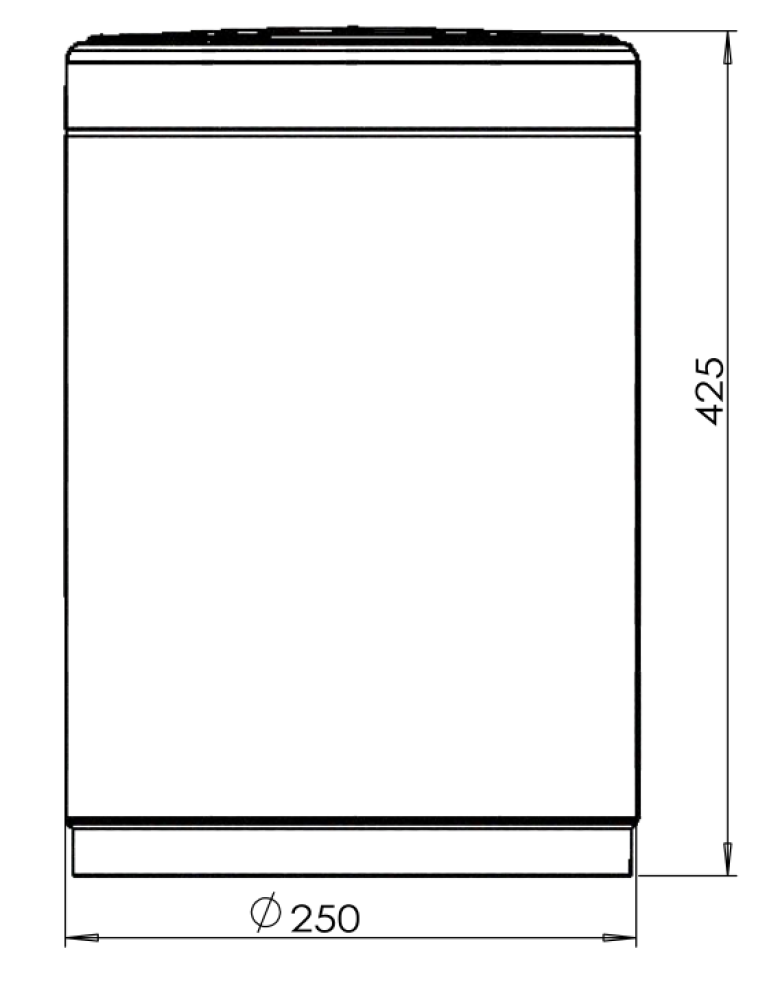 JAVA S-882-12W Сенсорное ведро 12 л