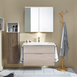 Фото Тумба с раковиной Burgbad Eqio SEYQ093F2632C001*1 93 фланелевый дубовый