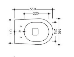 Фото Kerasan Aquatech 378804 Сиденье с крышкой для унитаза