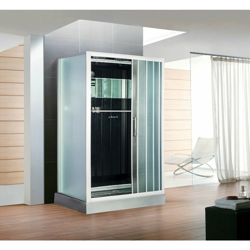 Душевая кабина 90x120x210 Esbano (ESKG3129CKR) серый, Поддон низкий