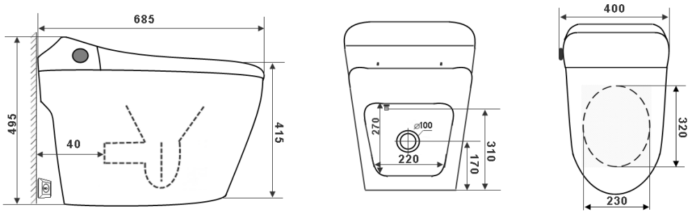 Фото Timo  TE-711 Электронный унитаз-биде