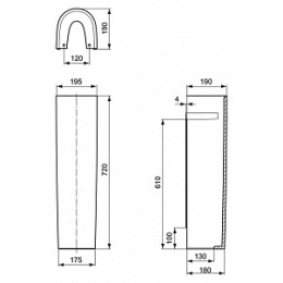 Пьедестал для раковины Ideal Standard Active T419801