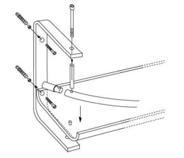 Крепление для полки под раковину Hatria (Y0PZ01) хром