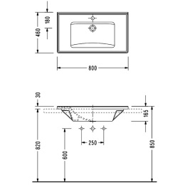 Раковина Serel 80 3035 Белая