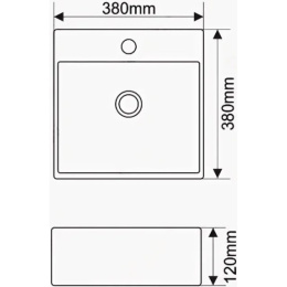 Раковина 38 см SantiLine (SL-1004)