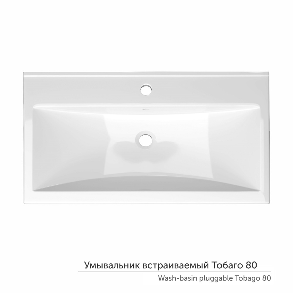 Фото Умывальник Керамин Тобаго 80 (Um.02.80.20)