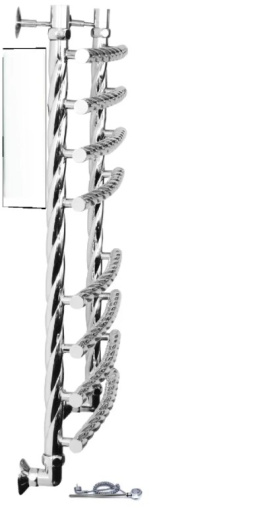 Полотенцесушитель Двин R BRAID electro 60/50 1"-3/4"-1/2" Электрический ТЭН справа К эл, Белый (4627