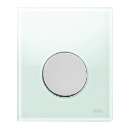 TECEloop Urinal Панель смыва, стекло зеленое, клавиша хром матовый