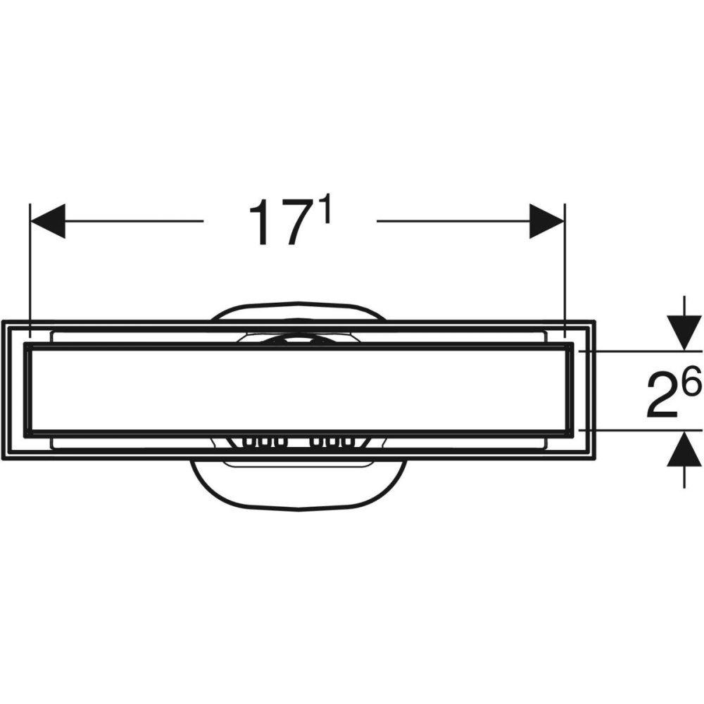 Geberit CleanLine 154.455.00.1 Накладная панель, для лотка