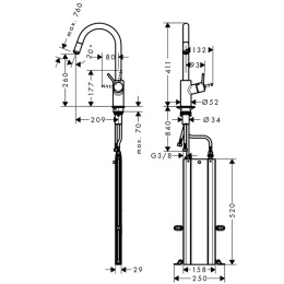 Кухонный смеситель Hansgrohe Kitchen (73864800)