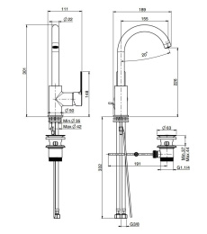 Смеситель для раковины FIMA Carlo Frattini Mast F3151CR