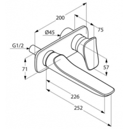 Фото Смеситель для раковины Kludi Ambienta (532450575) хром