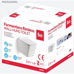 Подвесной унитаз Teka Formentera 117320000 безободковый, с крышкой микролифт