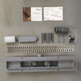 Фото Душевой лоток Paini CH450H хром