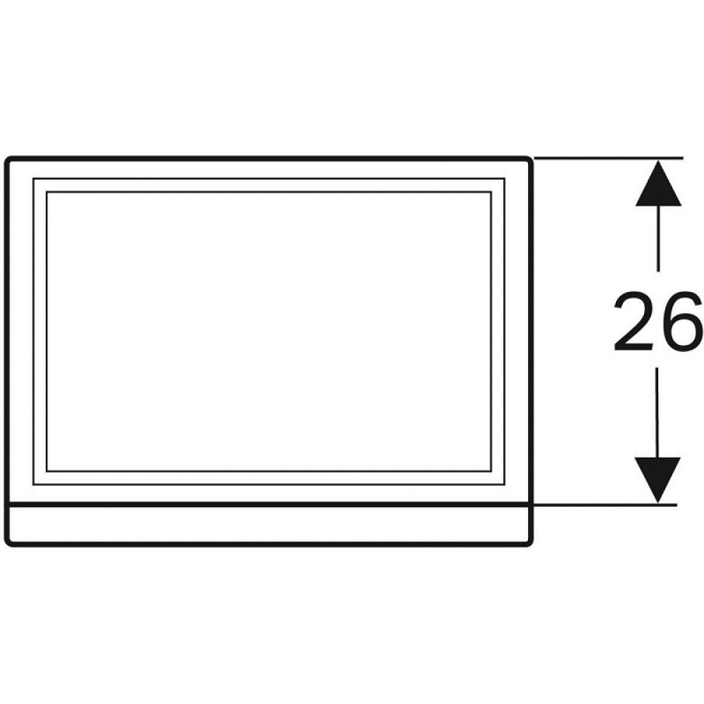 Geberit Renova Plan 869046000 Тумба для раковины, с распашными дверцами