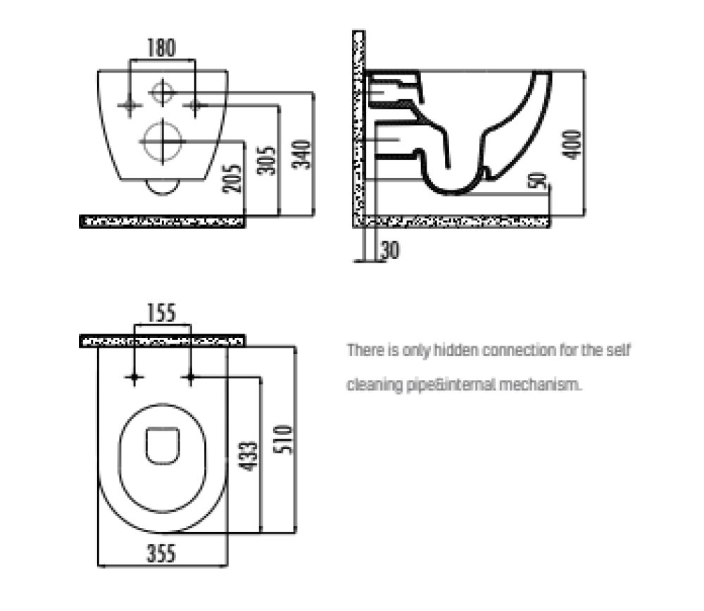 Унитаз подвесной Creavit Free FE322-11BR00E-0000 безободковый, берри матовый