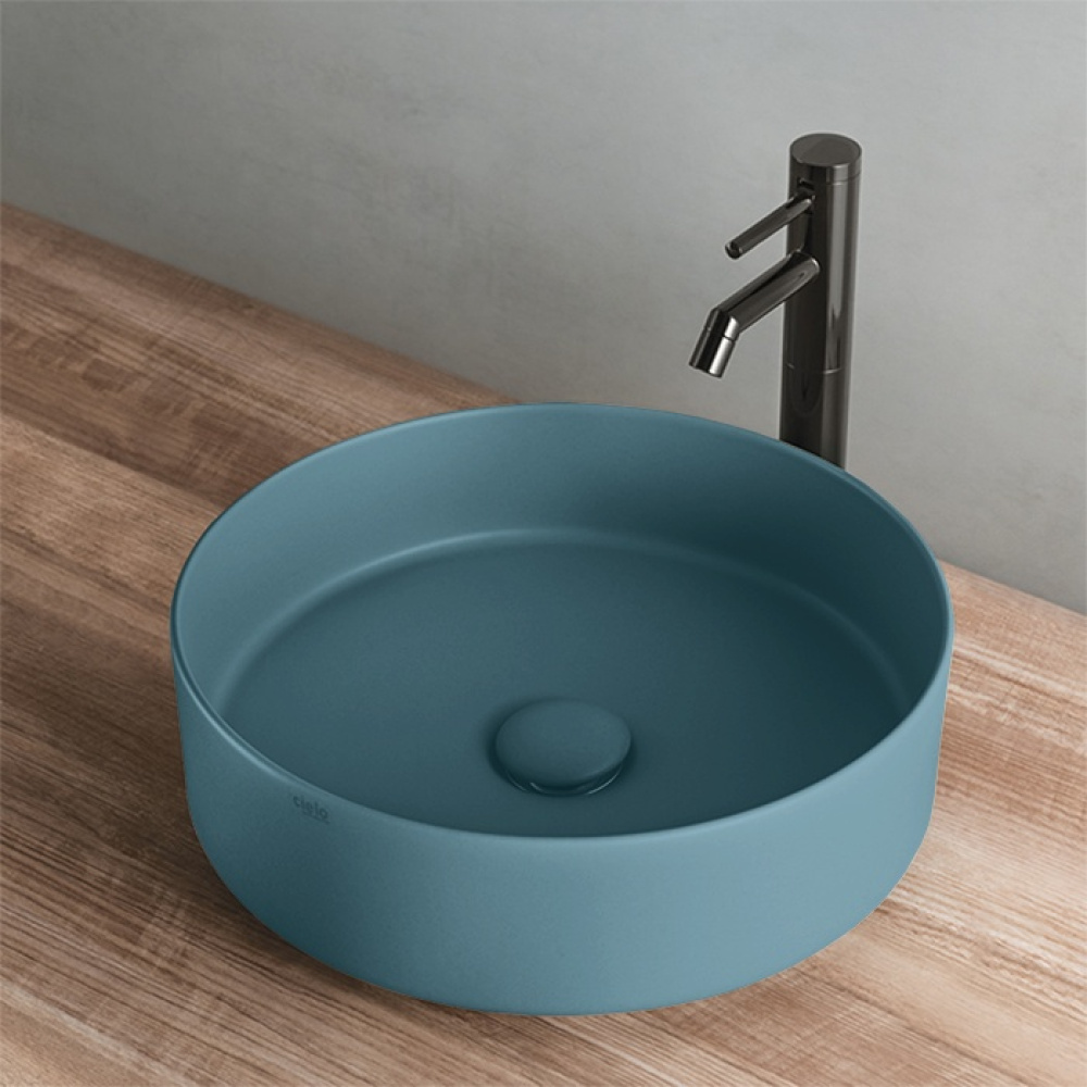 Ceramica CIELO Shui Comfort SHCOLAT40 PL - Раковина накладная Ø 40 см Polvere