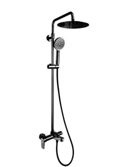 Душевая система со смесителем REMER Dream (D34A8MPUFM25NO) черный, матовый