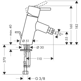 Смеситель для биде Hansgrohe Talis S (32220000) хром