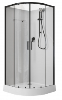 Фото Душевая кабина 100x100x202 Aquanet (00282010) Без гидромассажа, Акрил, Поддон низкий