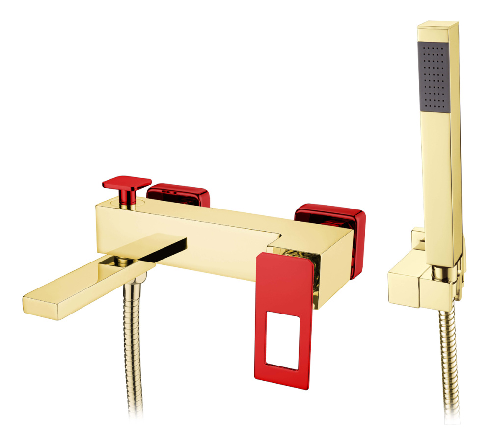 Фото Смеситель для ванны Boheme Q (143-GR) золото