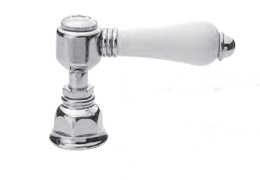 Смеситель Nicolazzi P.M. Blanc 1401CR78 для ванны и душа, хром, ручка белая керамика