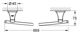 Grohe Grandera 40629000 Держатель полотенца, широкий