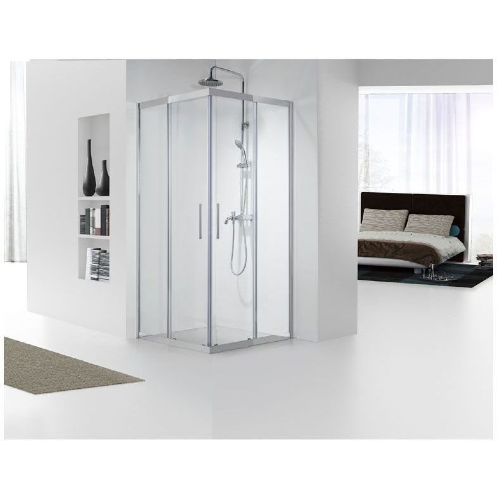 Душевой уголок Aquanet Delta Cube NPE1142 100x100, прозрачное стекло