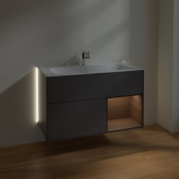 Villeroy Boch Finion G040GNGK Тумба под раковину 996х498 мм (walnut veneer/anthracite matt)